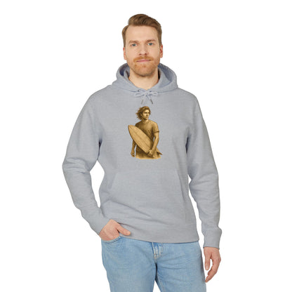 Surfer Hoodie Unisex (Brustprint) – Oversized Kapuzenpullover mit Surfer-Print | Retro Beach Style für Männer & Frauen