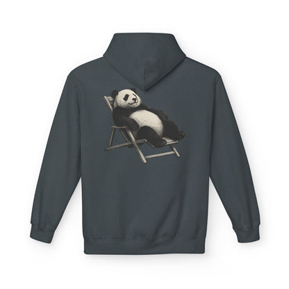 Chillender Panda (Rückenprint) - Unisex Midweight Fleece | Nachhaltige Streetwear mit Komfort & Stil