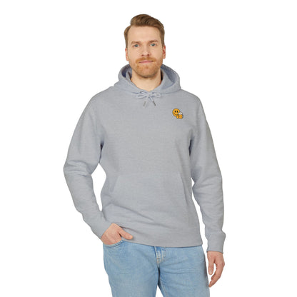Bier Smiley Hoodie (Brustprint) – Witziger Kapuzenpullover für Männer & Frauen | Party Outfit