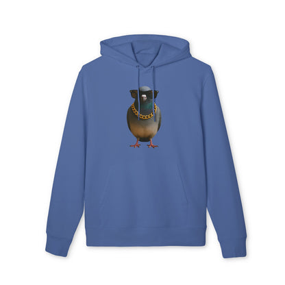 Gangster Taube Hoodie (Brustprint) – Lustiger Streetstyle Kapuzenpullover mit Vogel Motiv – Oversize Unisex Hoodie für Herren & Damen