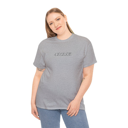 Céleste T-Shirt (Brustprint) – Unisex Heavy Cotton Tee | Nachhaltige Streetwear aus 100% Baumwolle