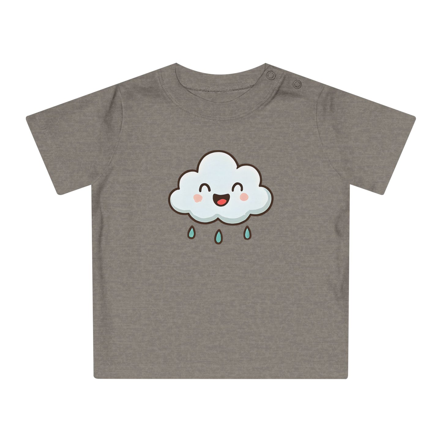 Baby T-Shirt „Happy Cloud“ – Niedliches Wolken-Motiv, Bio-Baumwolle, nachhaltige Babybekleidung für kleine Träumer