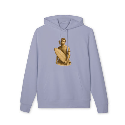 Surfer Hoodie Unisex (Brustprint) – Oversized Kapuzenpullover mit Surfer-Print | Retro Beach Style für Männer & Frauen