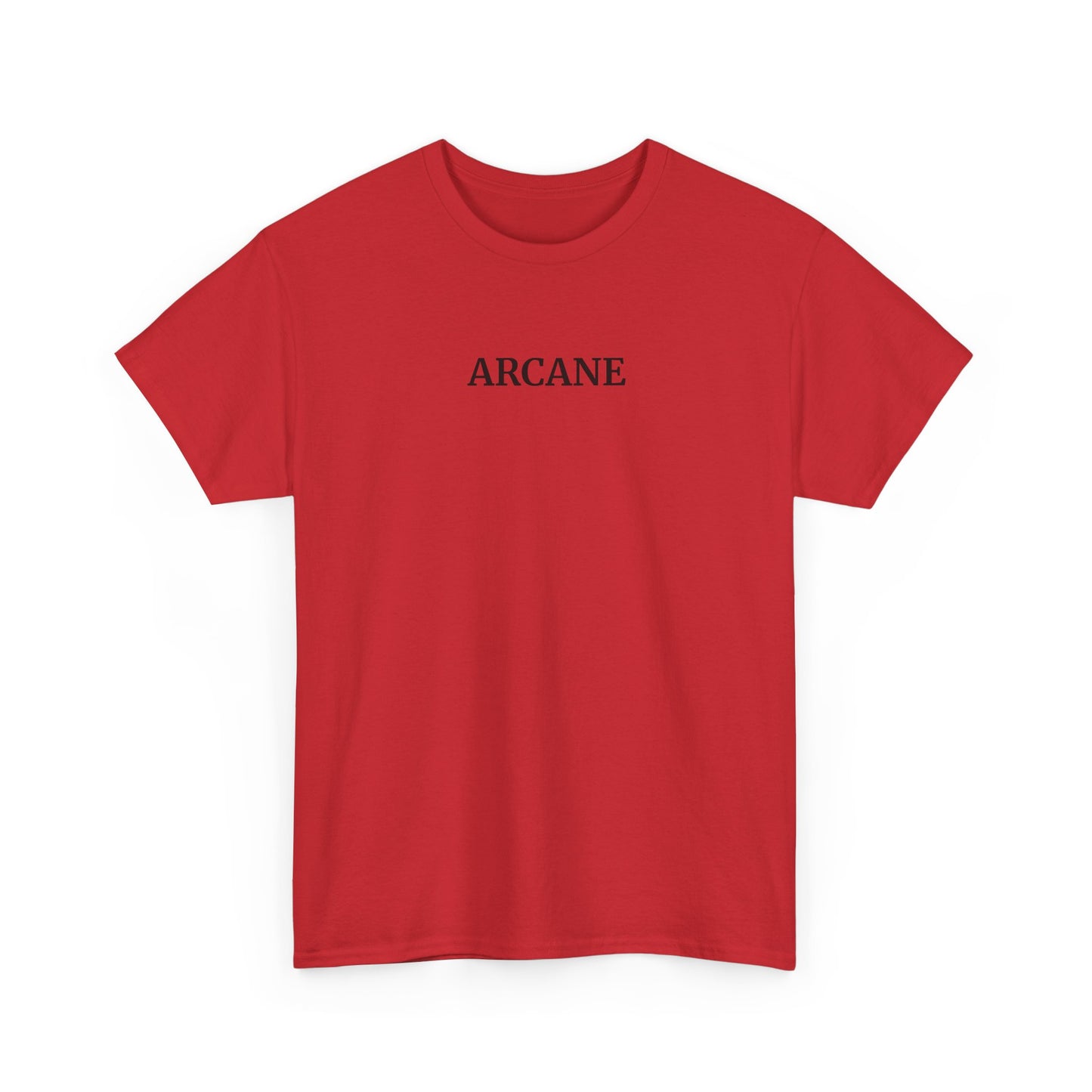 ARCANE T-Shirt (Brustprint) – Unisex Heavy Cotton Tee | Nachhaltige Streetwear aus 100% Baumwolle