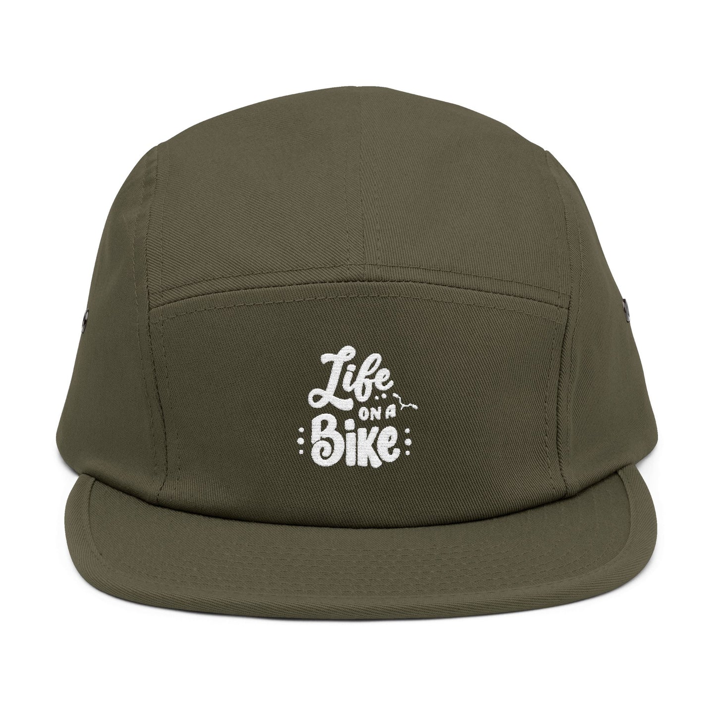Life on a Bike – 5-Panel Cap mit Stickerei