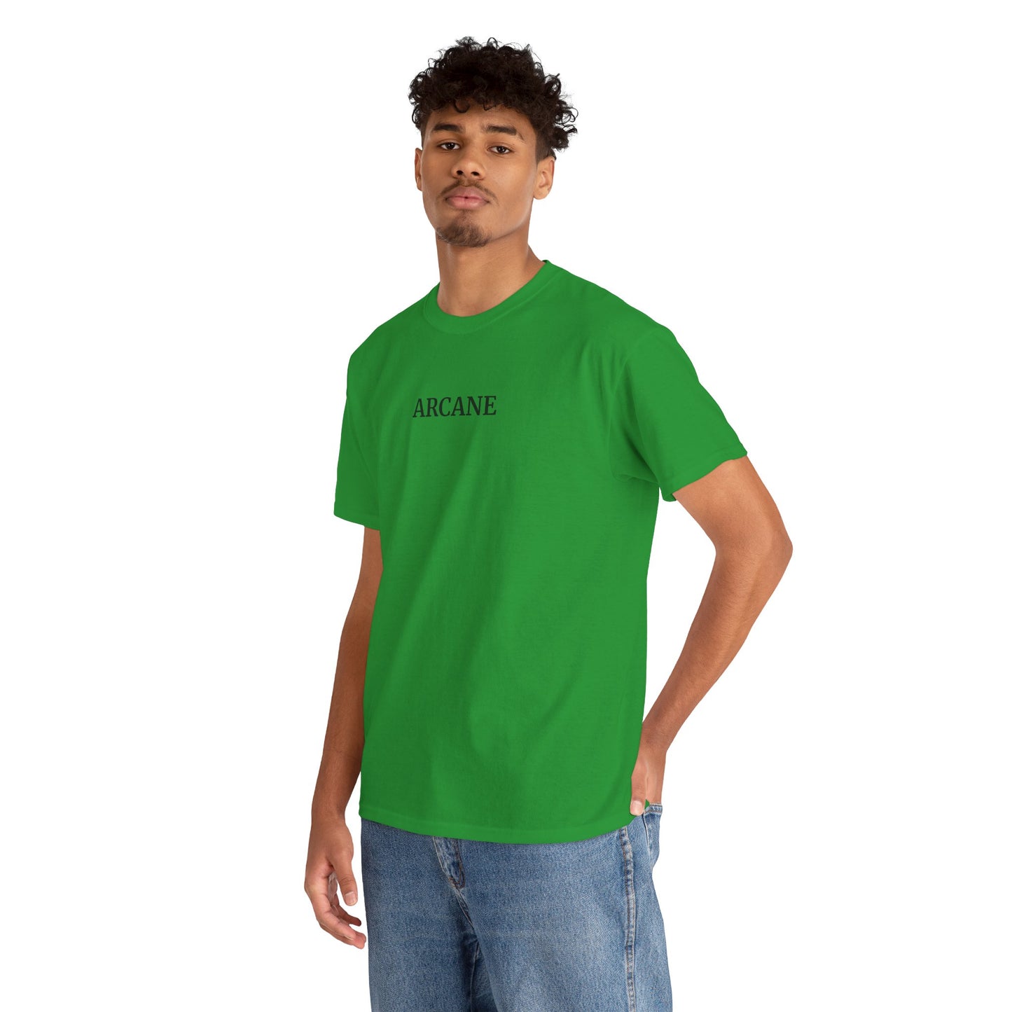 ARCANE T-Shirt (Brustprint) – Unisex Heavy Cotton Tee | Nachhaltige Streetwear aus 100% Baumwolle
