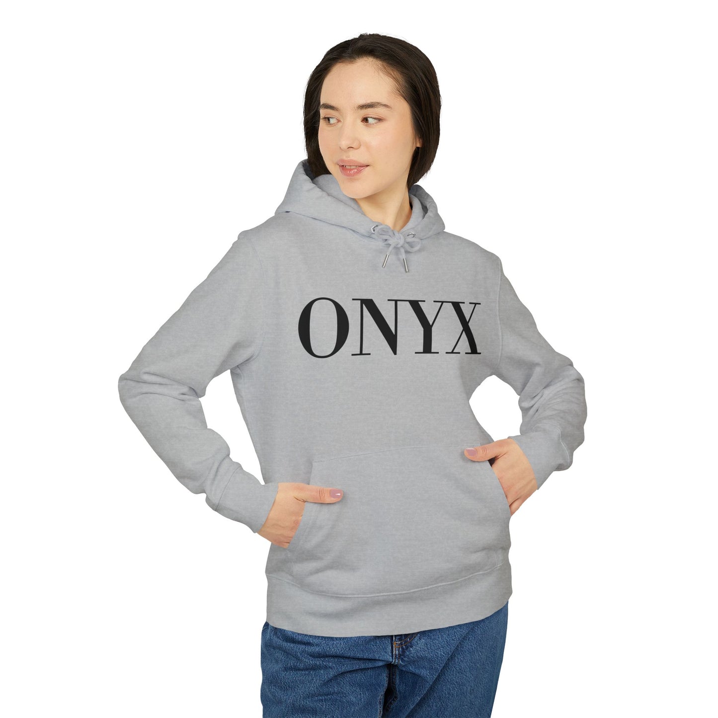 ONYX Hoodie (Brustprint) – Oversize Kapuzenpullover im minimalistischen Streetwear-Design für Damen & Herren