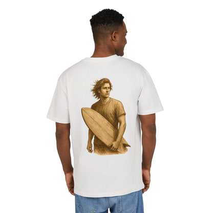 Retro Surfer T-Shirt (Brustprint) – Vintage Beach Style für Wellenreiter & Ocean-Lovers