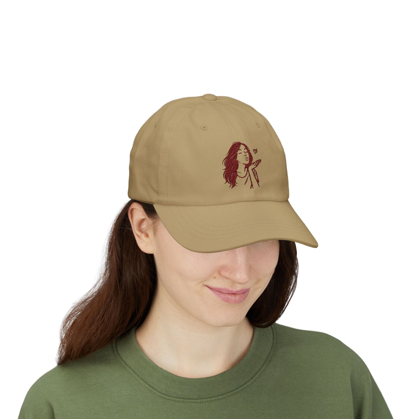 Kusshand Cap – Stylische Unisex Basecap mit romantischem Kuss-Motiv & Herz