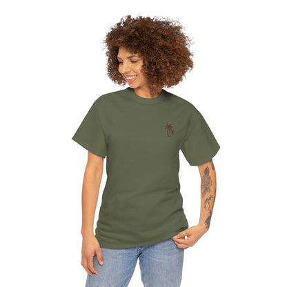 Palmen T-Shirt Unisex – Sommerliches Strandmotiv im Boho Look | Tropisches Design aus 100 % Baumwolle
