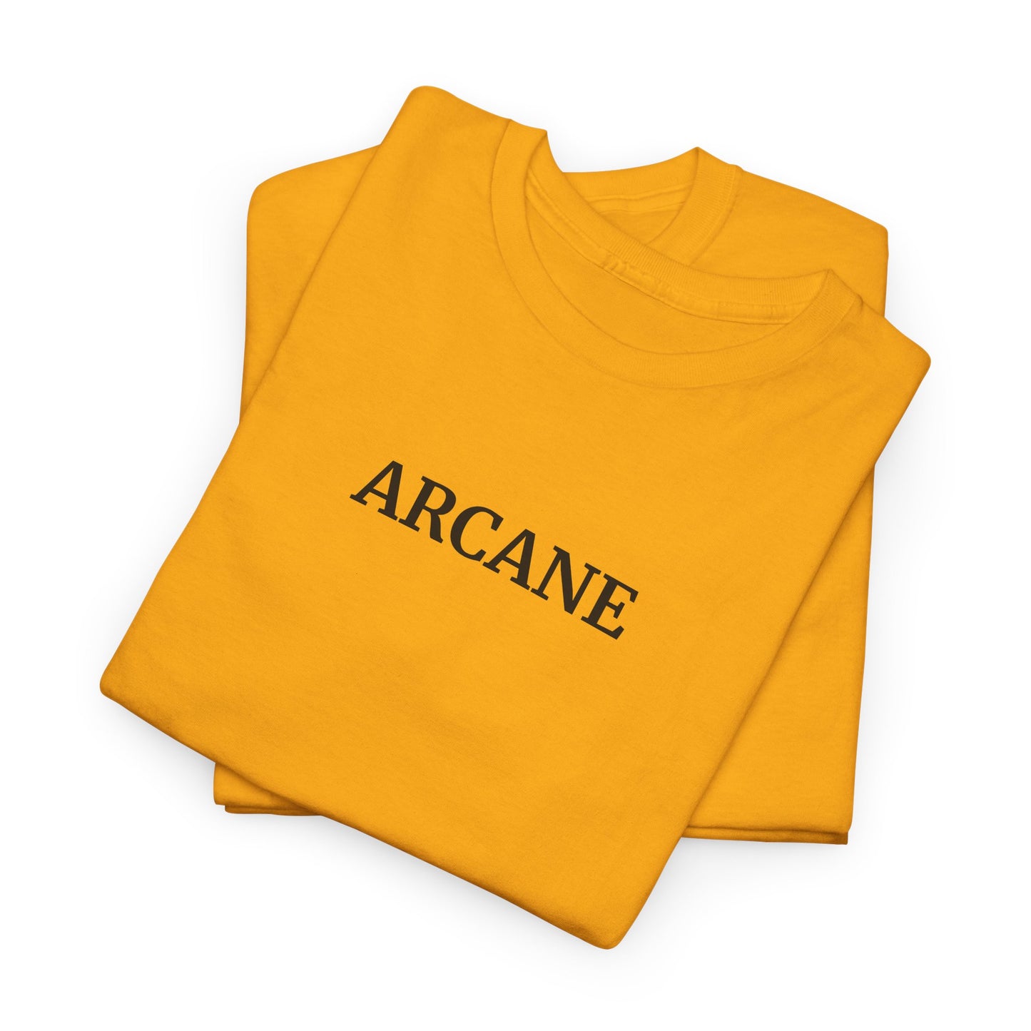 ARCANE T-Shirt (Brustprint) – Unisex Heavy Cotton Tee | Nachhaltige Streetwear aus 100% Baumwolle