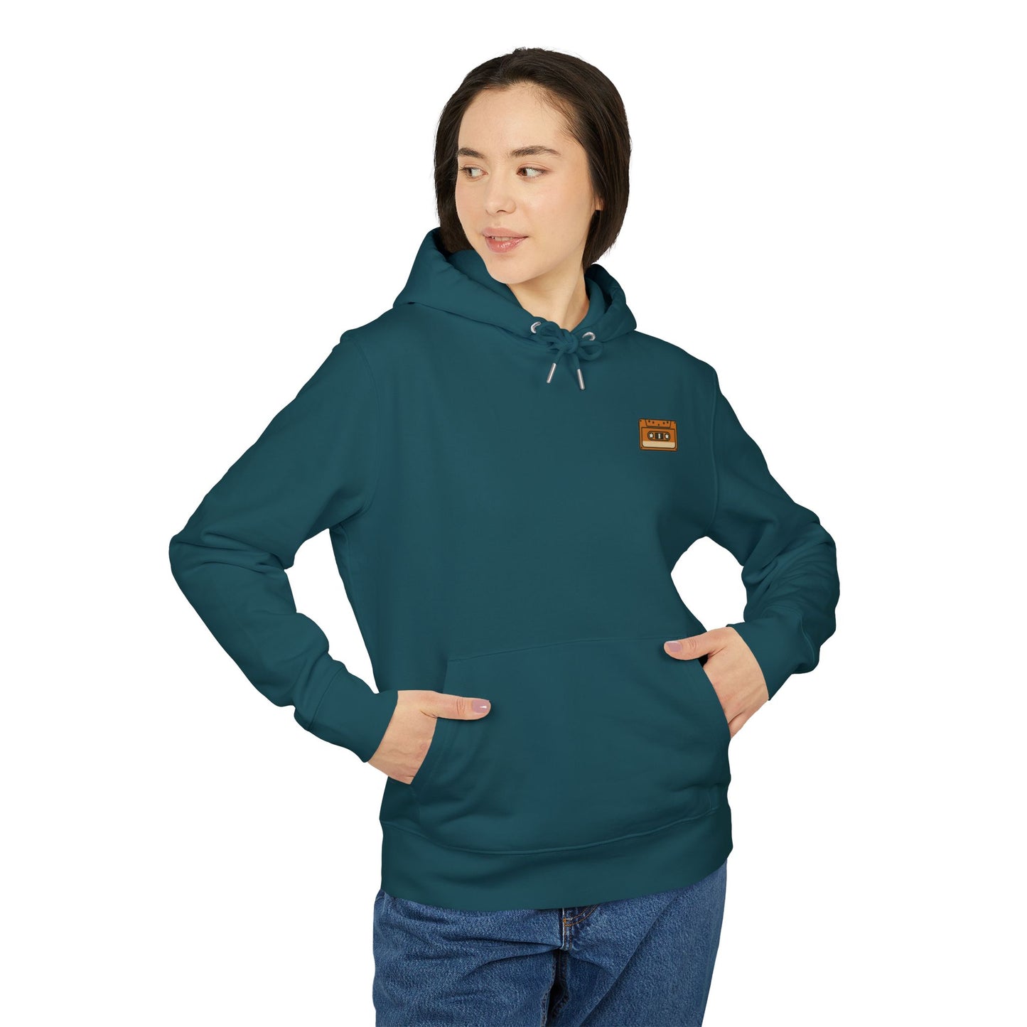 Retro Kassette Hoodie – Unisex Kapuzenpullover mit Tape-Logo vorn | Nostalgie Streetwear für Musikfans