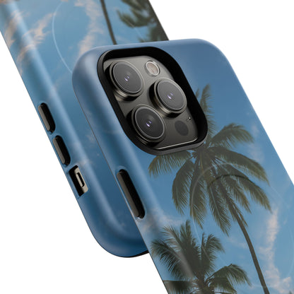Tropische Sonnenuntergang Handyhülle mit Palmen – Sommer Vibes Case für iPhone & Android | Tropisches Strandmotiv