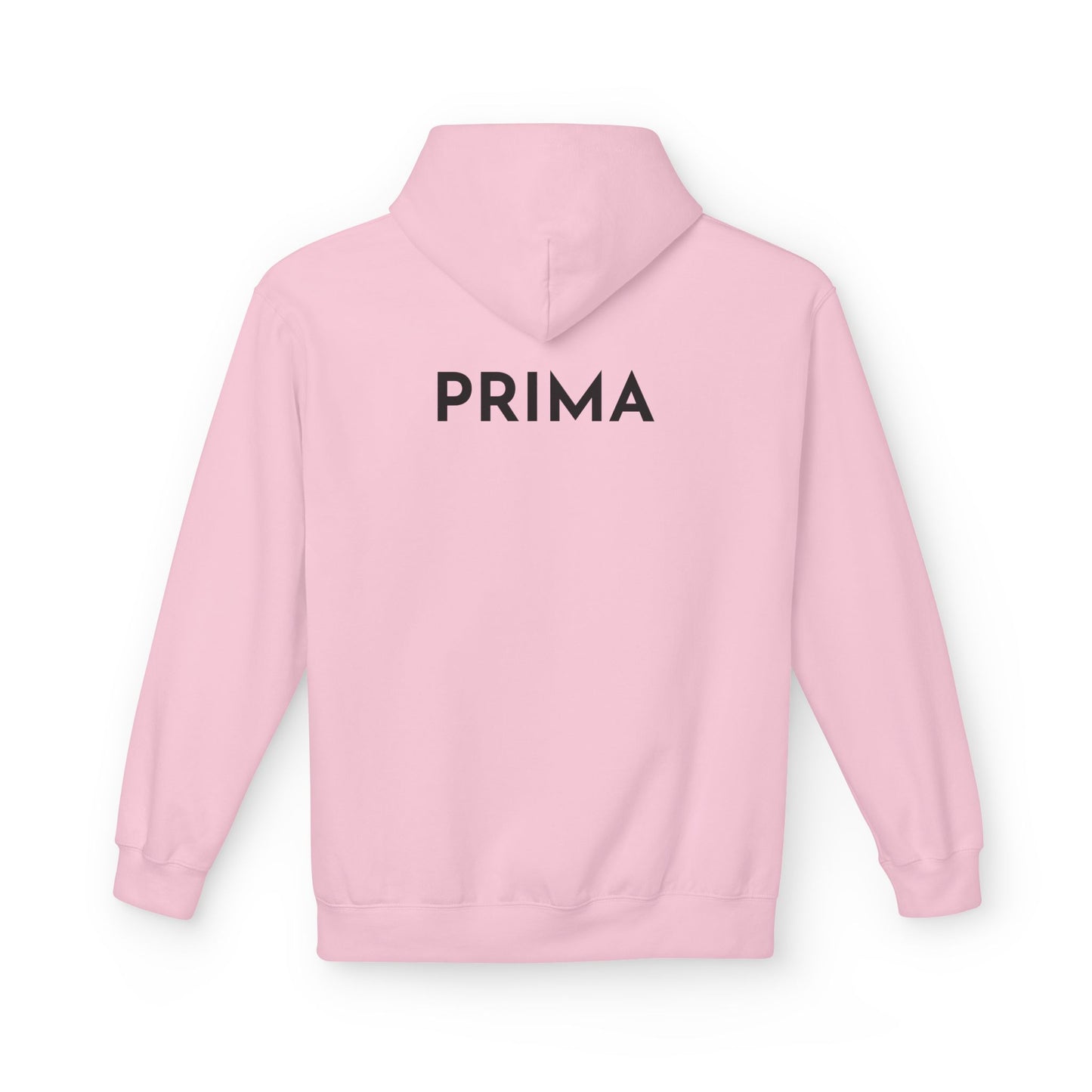 PRIMA Hoodie (Rückenprint) – Unisex Midweight Fleece | Nachhaltige Streetwear mit Komfort & Stil