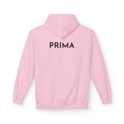PRIMA Hoodie (Rückenprint) – Unisex Midweight Fleece | Nachhaltige Streetwear mit Komfort & Stil
