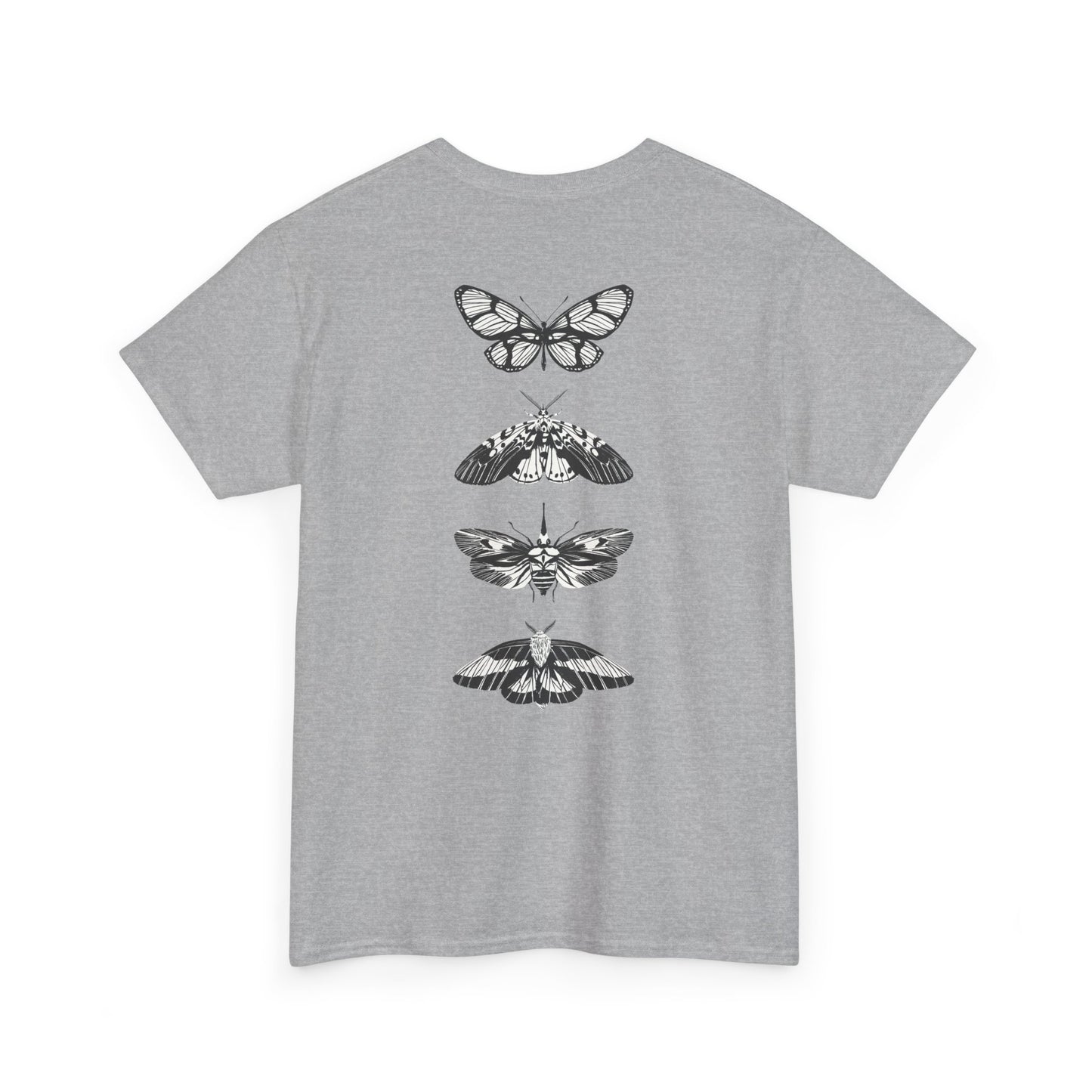 T-Shirt mit Schmetterlingsdesign - Baumwolle, Streetwear Style, Unisex