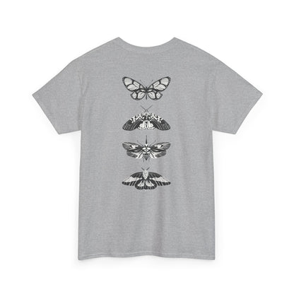 T-Shirt mit Schmetterlingsdesign - Baumwolle, Streetwear Style, Unisex