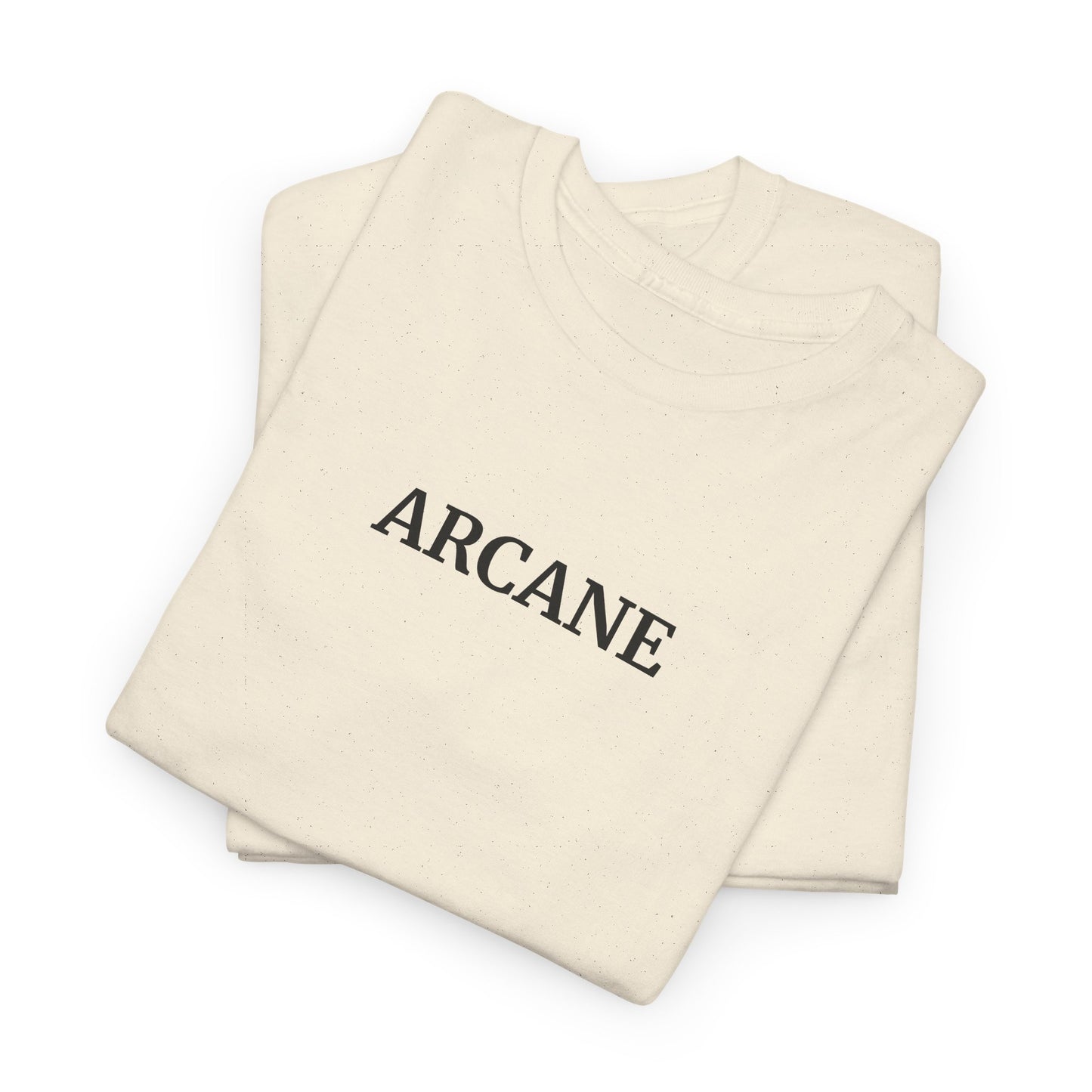 ARCANE T-Shirt (Brustprint) – Unisex Heavy Cotton Tee | Nachhaltige Streetwear aus 100% Baumwolle