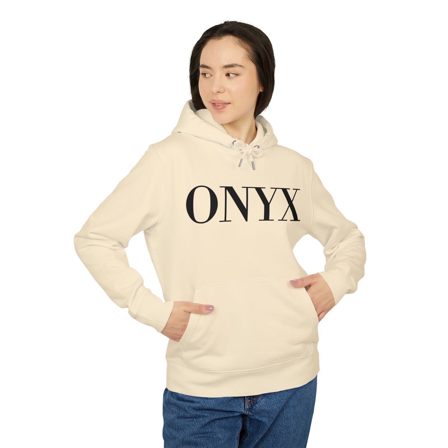 ONYX Hoodie (Brustprint) – Oversize Kapuzenpullover im minimalistischen Streetwear-Design für Damen & Herren