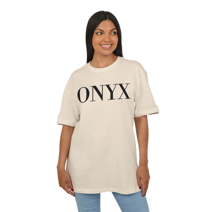 ONYX T-Shirt (Brustprint) – Minimalistisches Oversize Streetwear Design für Damen & Herren