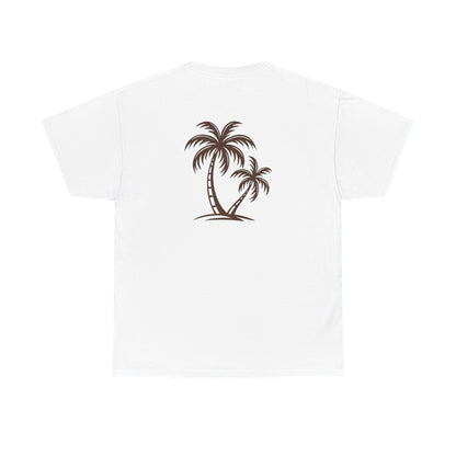Palmen T-Shirt Unisex – Sommerliches Strandmotiv im Boho Look | Tropisches Design aus 100 % Baumwolle