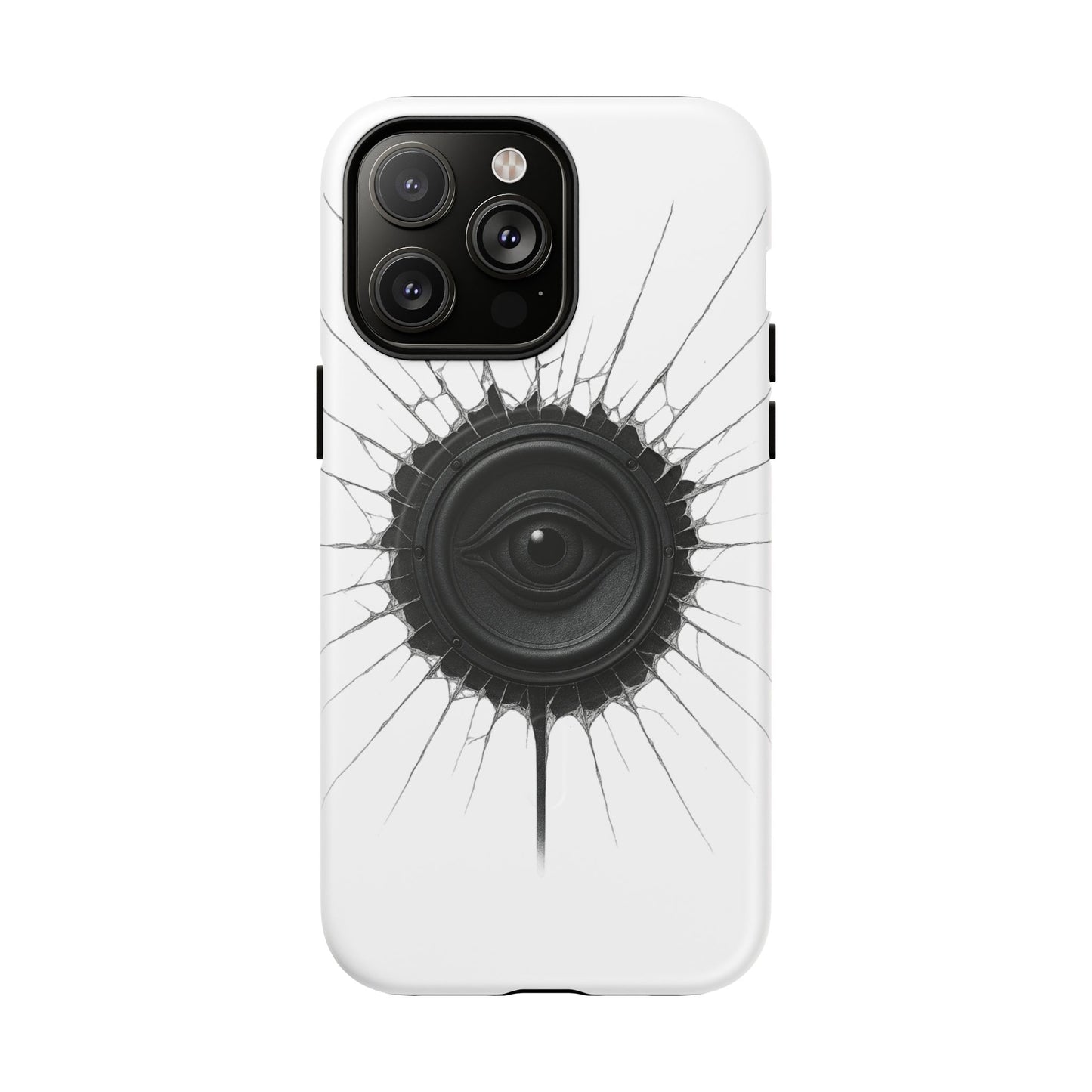 Surreal Eye Speaker Handyhülle – Kreatives Lautsprecher-Augen Design für Musik- & Kunstfans – Schutzhülle für iPhone & Android"