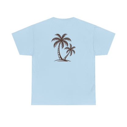 Palmen T-Shirt Unisex – Sommerliches Strandmotiv im Boho Look | Tropisches Design aus 100 % Baumwolle