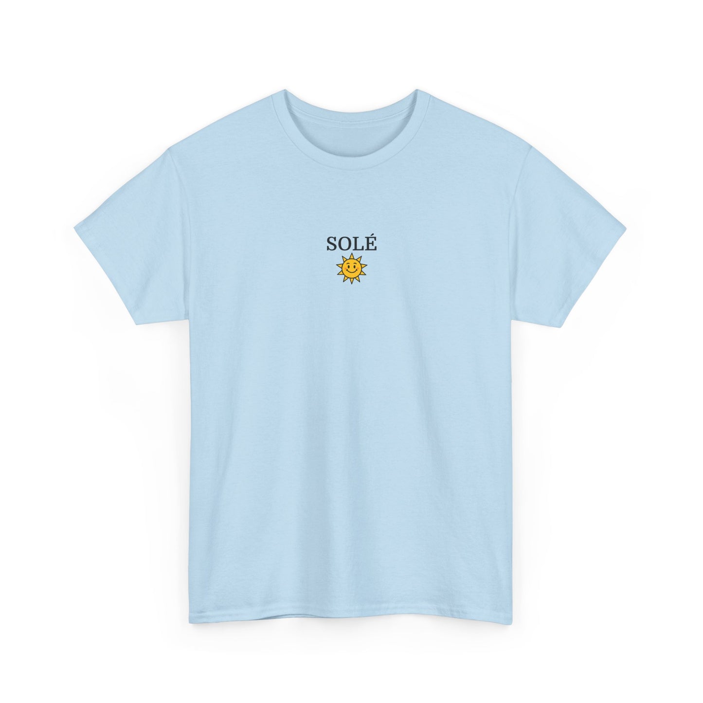 SOLÉ T-Shirt (Brustprint) – Unisex Heavy Cotton Tee | Nachhaltige Streetwear aus 100% Baumwolle