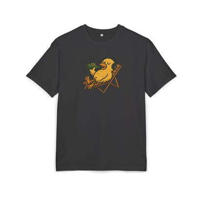 Chillente T-Shirt (Brustprint) – Lustiges Bier & Musik Motiv im Sommer-Look | Unisex Funshirt für Festival, Strand & Feierlaune
