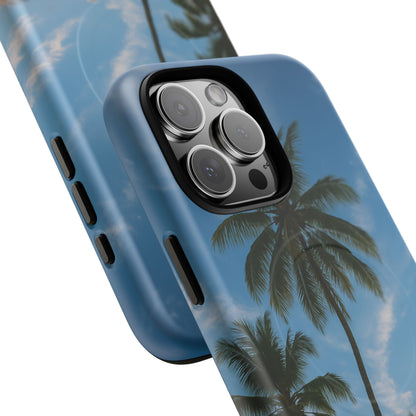 Tropische Sonnenuntergang Handyhülle mit Palmen – Sommer Vibes Case für iPhone & Android | Tropisches Strandmotiv