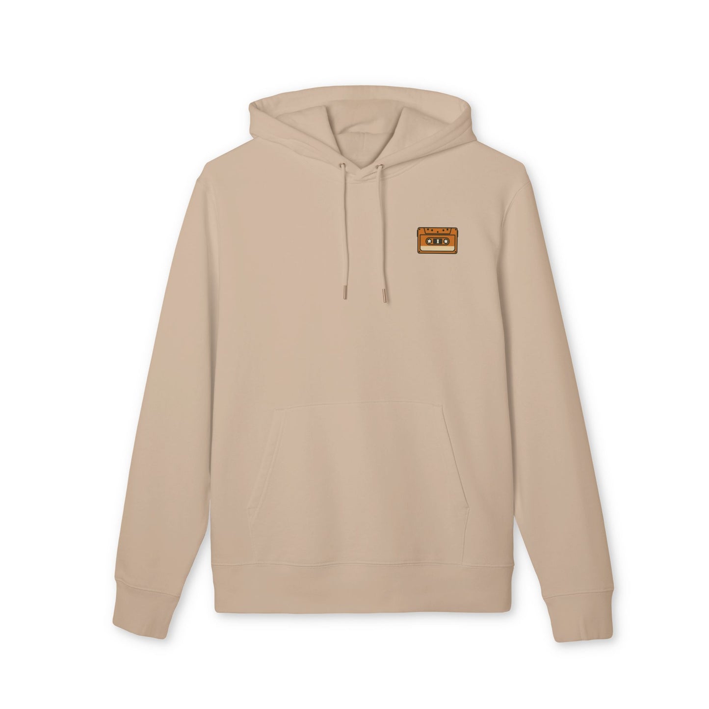 Retro Kassette Hoodie – Unisex Kapuzenpullover mit Tape-Logo vorn | Nostalgie Streetwear für Musikfans