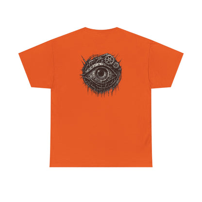 Biomechanisches Auge T-Shirt Unisex – Cyberpunk Zahnräder & Drähte Design | Futuristisches Cyborg Shirt für Sci-Fi & Gothic Fans