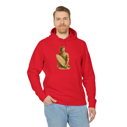 Surfer Hoodie Unisex (Brustprint) – Oversized Kapuzenpullover mit Surfer-Print | Retro Beach Style für Männer & Frauen