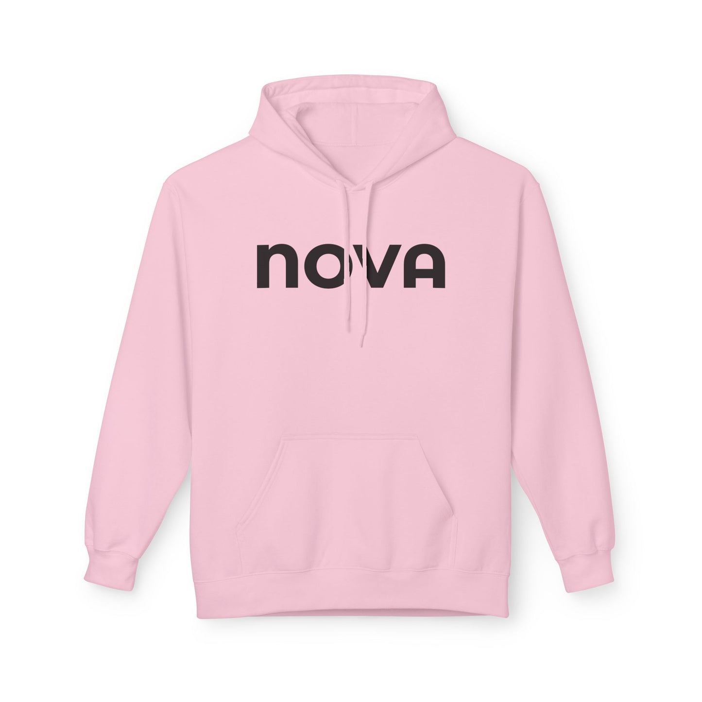 NOVA Hoodie Unisex (Brustprint) – Nachhaltiger Streetwear Kapuzenpullover aus Fleece mit Kängurutasche, Fair & OEKO-TEX zertifiziert