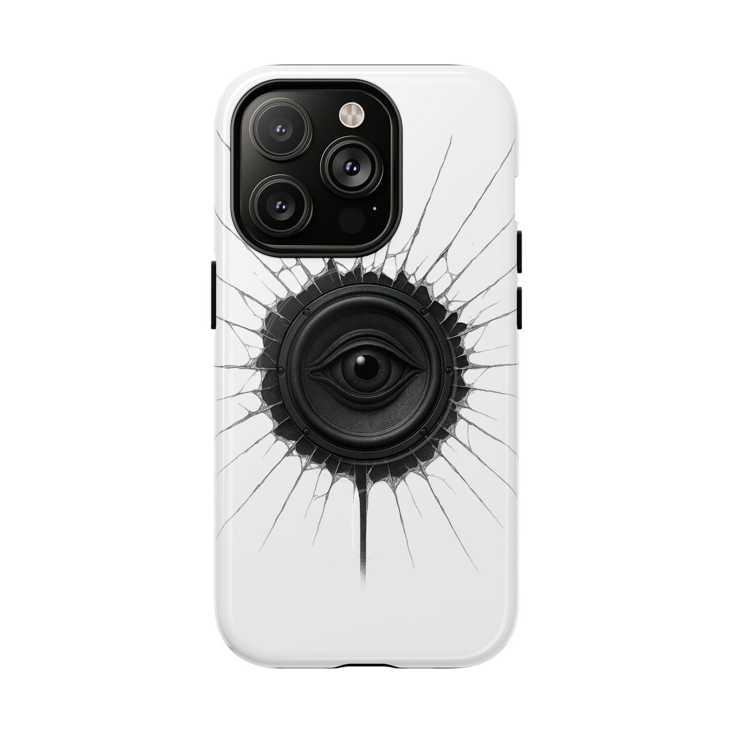 Surreal Eye Speaker Handyhülle – Kreatives Lautsprecher-Augen Design für Musik- & Kunstfans – Schutzhülle für iPhone & Android"
