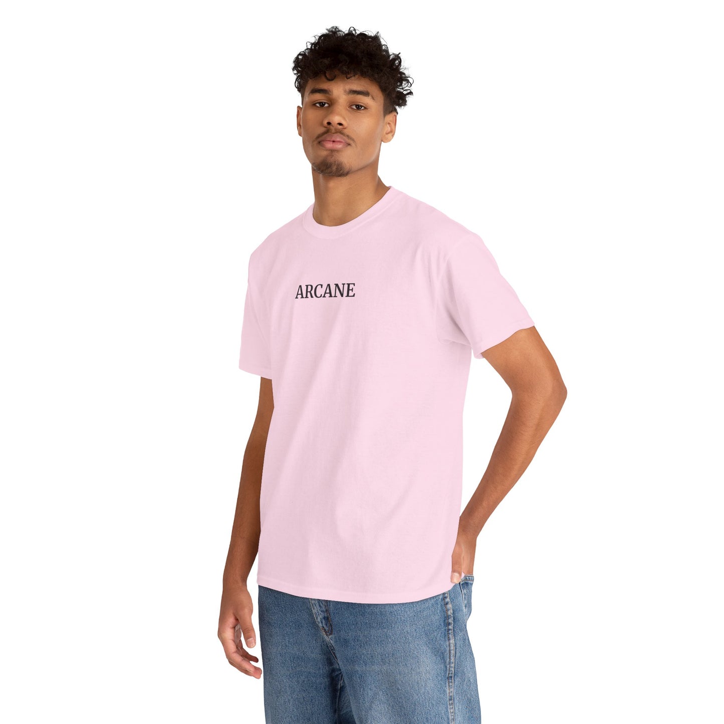 ARCANE T-Shirt (Brustprint) – Unisex Heavy Cotton Tee | Nachhaltige Streetwear aus 100% Baumwolle