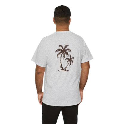Palmen T-Shirt Unisex – Sommerliches Strandmotiv im Boho Look | Tropisches Design aus 100 % Baumwolle