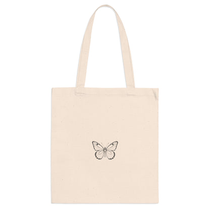 Schmetterling Jutebeutel – Nachhaltige Stofftasche mit Line Art Design | Umweltfreundlicher Shopper für Alltag & Freizeit