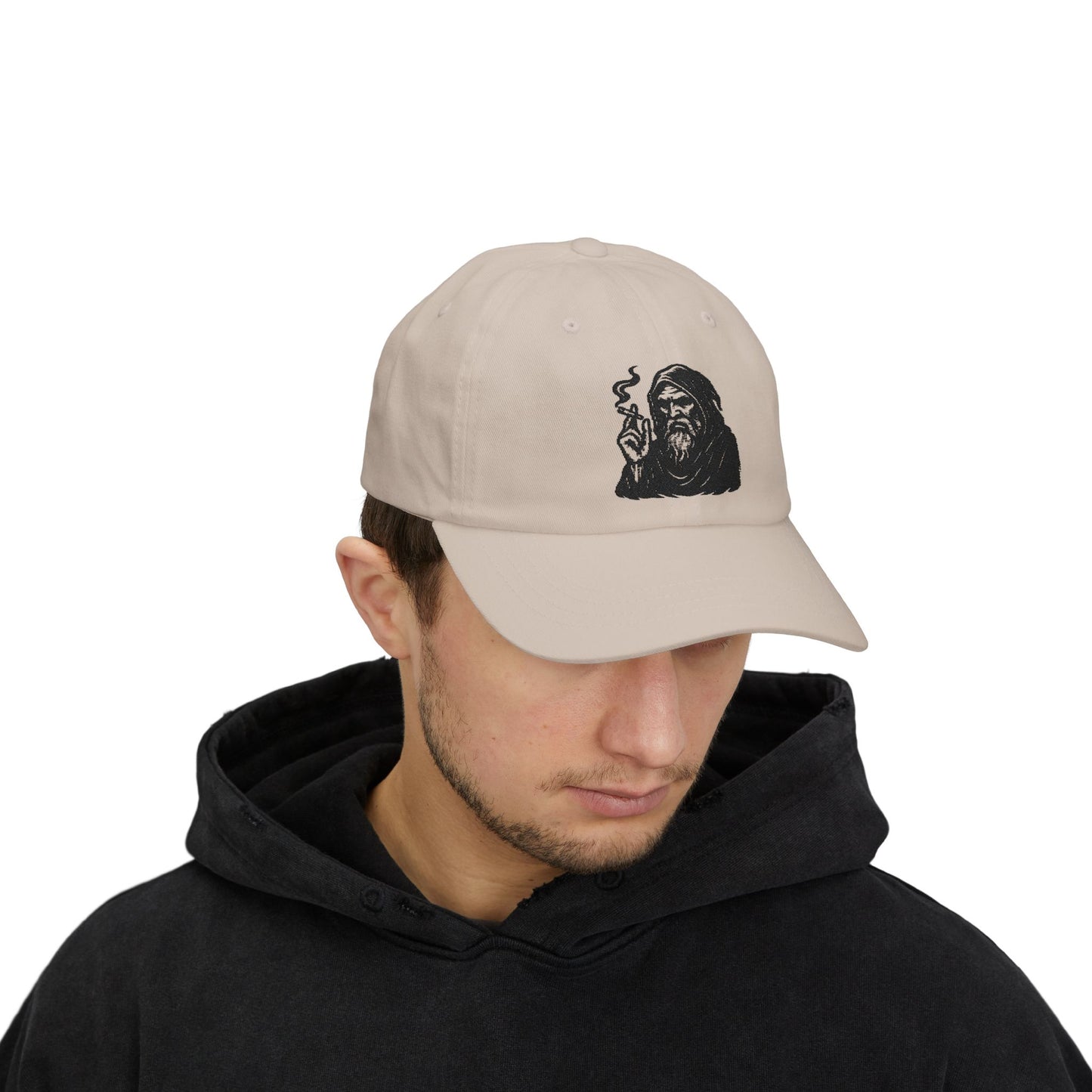 Dark Wizard Cap – Basecap mit Magier Motiv im Gothic & Tattoo Style – Unisex Streetwear Accessoire