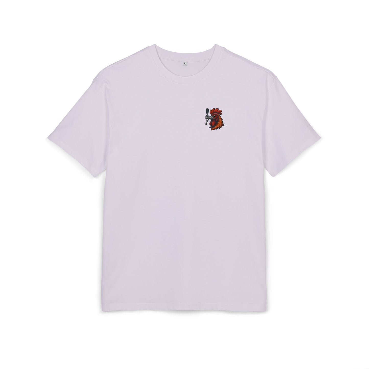 Bierhahn T-Shirt (Brustprint) – Lustiges Hahn mit Zapfhahn Motiv für Bierliebhaber & Grillfans – Unisex Funshirt
