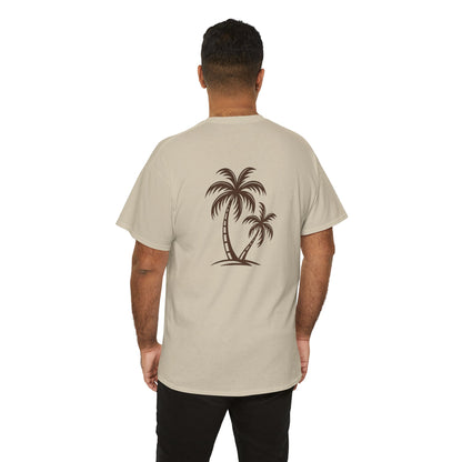 Palmen T-Shirt Unisex – Sommerliches Strandmotiv im Boho Look | Tropisches Design aus 100 % Baumwolle
