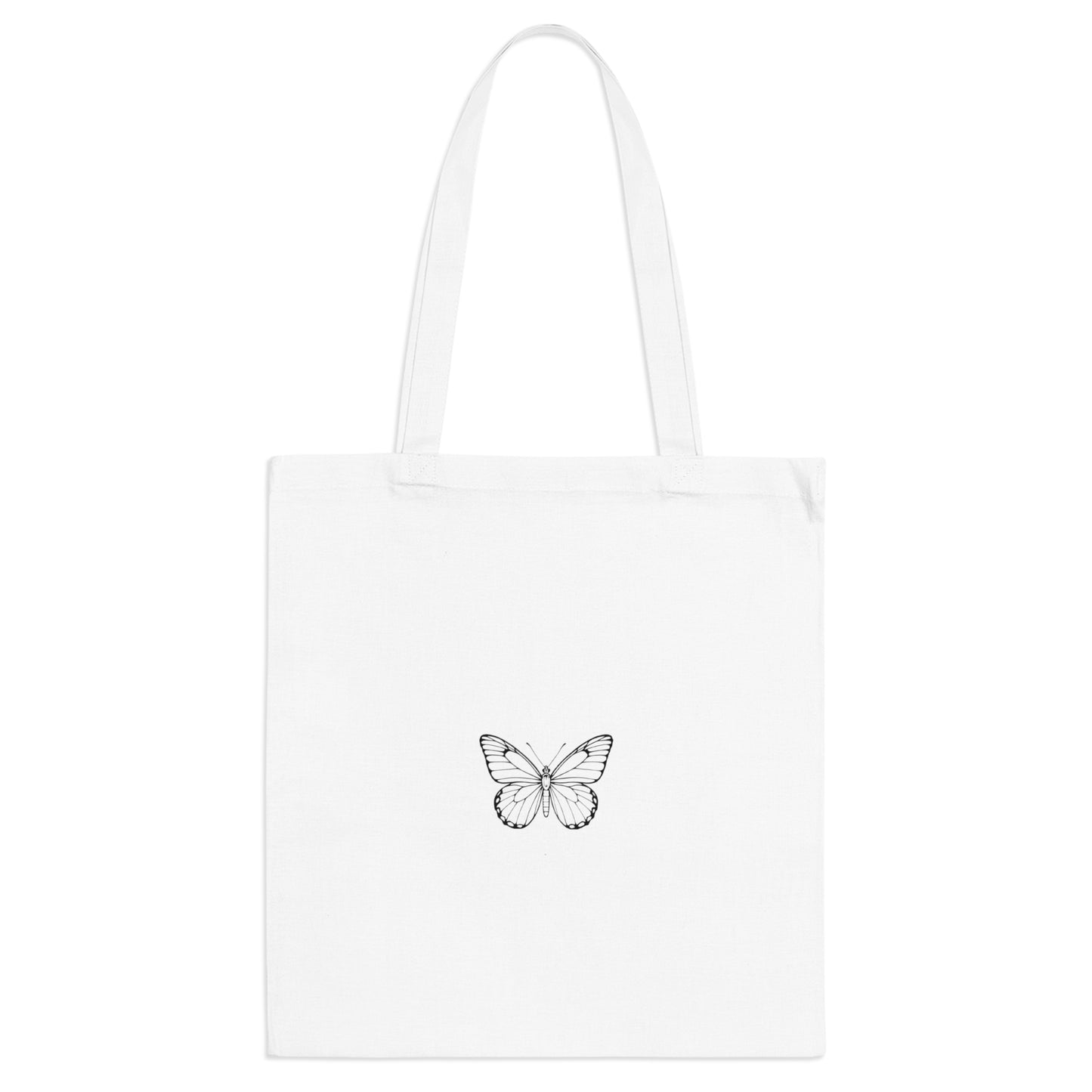 Schmetterling Jutebeutel – Nachhaltige Stofftasche mit Line Art Design | Umweltfreundlicher Shopper für Alltag & Freizeit