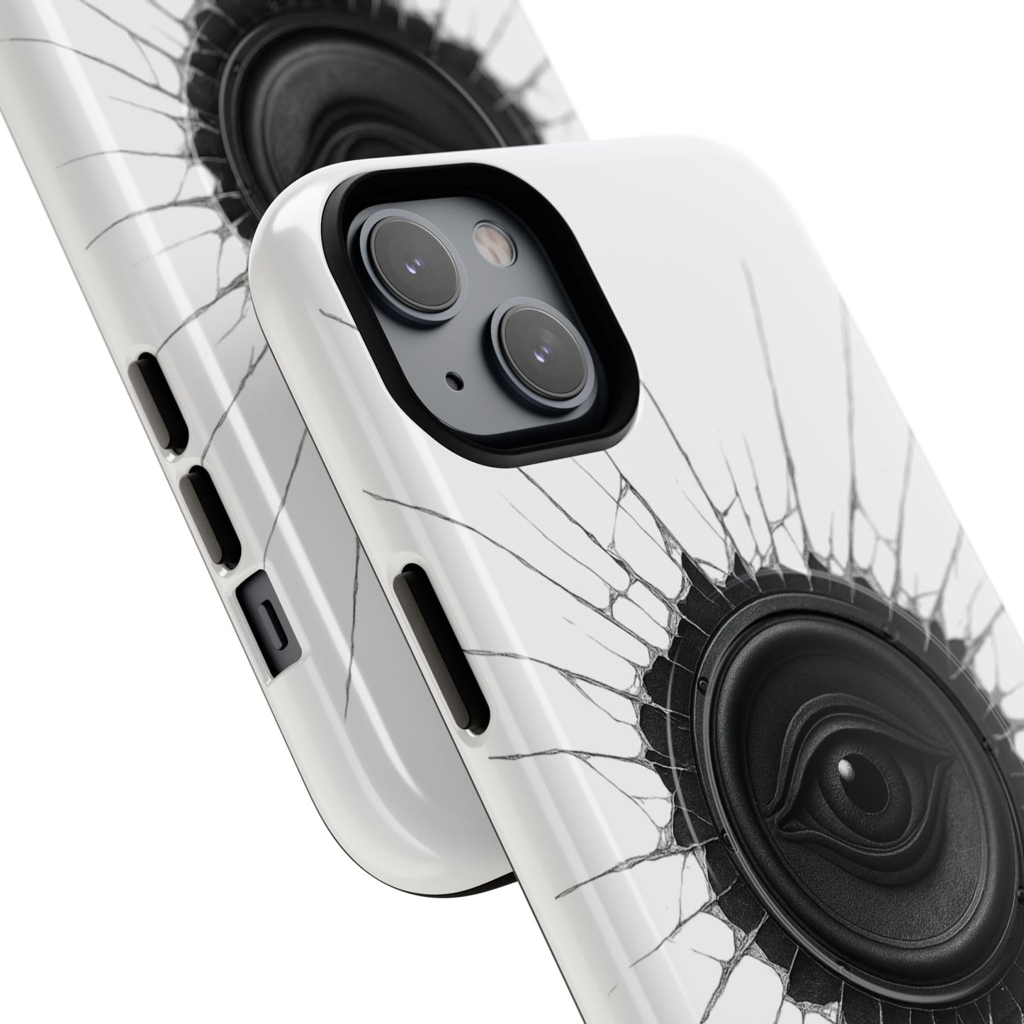 Surreal Eye Speaker Handyhülle – Kreatives Lautsprecher-Augen Design für Musik- & Kunstfans – Schutzhülle für iPhone & Android"