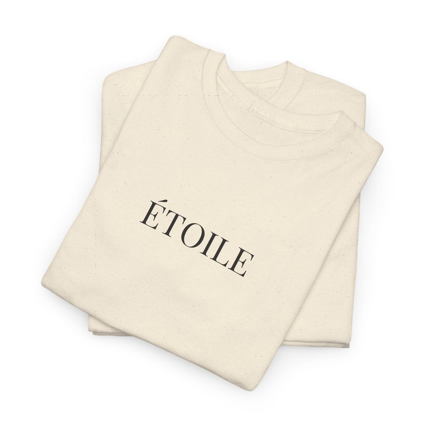 ÉTOILE T-Shirt (Brustprint) – Unisex Heavy Cotton Tee | Minimalistische Streetwear aus nachhaltiger Baumwolle