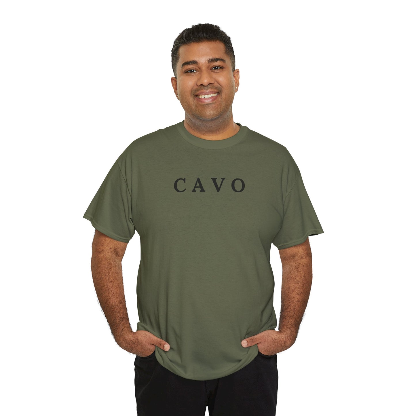 CAVO T-Shirt (Brustprint) – Unisex Heavy Cotton Tee | Nachhaltige Streetwear aus 100% Baumwolle