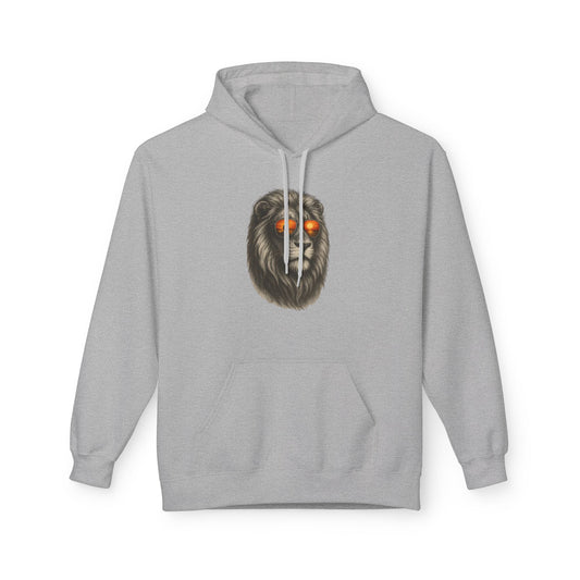 Löwen Hoodie Unisex (Brustprint) – Stylischer Kapuzenpullover mit Sonnenbrillen-Löwe | Tiermotiv Streetwear für Damen & Herren