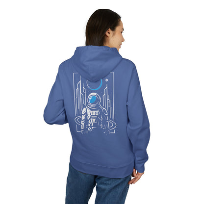 Futuristischer Astronaut Hoodie (Rückenprint) – Unisex Kapuzenpullover mit Space Design & Sci-Fi Motiv – Oversize Streetwear für Weltraum-Fans