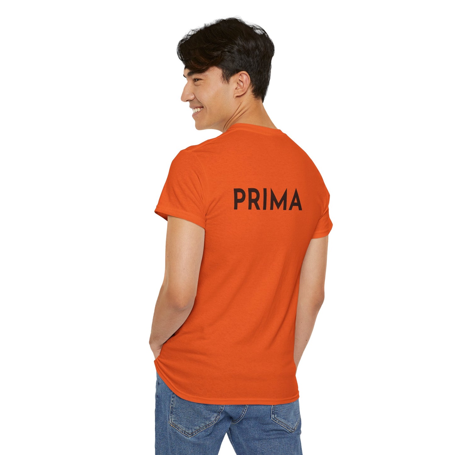 PRIMA T-Shirt (Rückenprint) – Unisex Heavy Cotton Tee | Nachhaltige Streetwear aus 100% Baumwolle