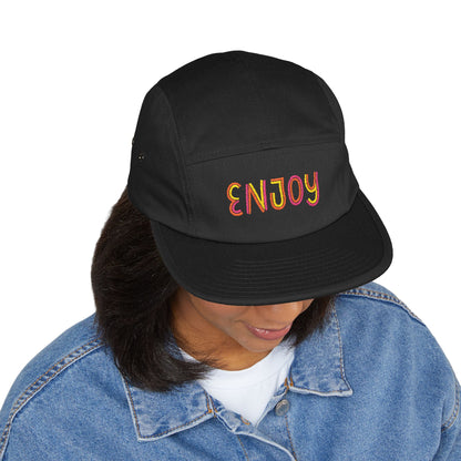 Enjoy – 5-Panel Cap mit Stickerei