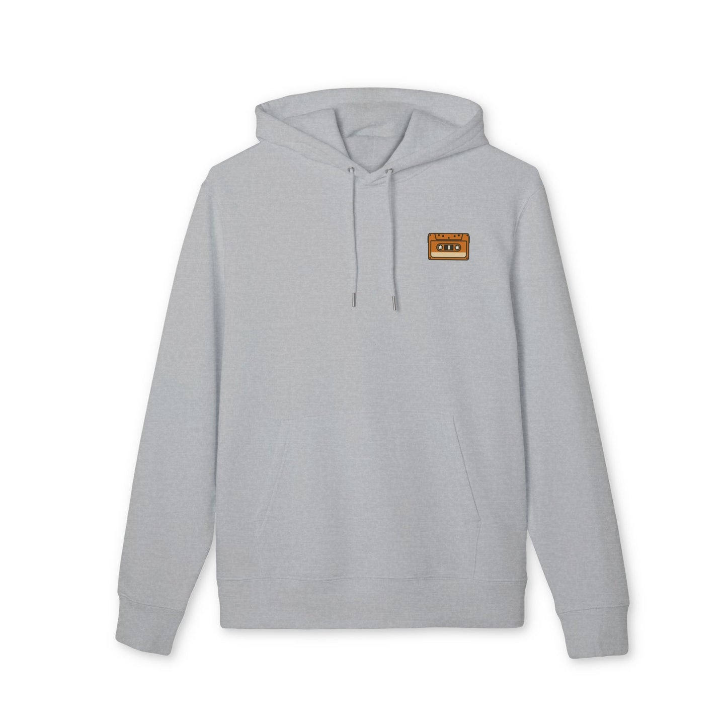 Retro Kassette Hoodie – Unisex Kapuzenpullover mit Tape-Logo vorn | Nostalgie Streetwear für Musikfans
